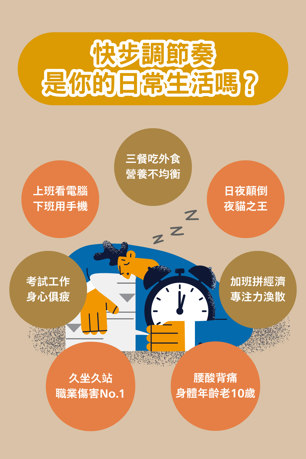 快步調節奏是你的日常生活嗎？