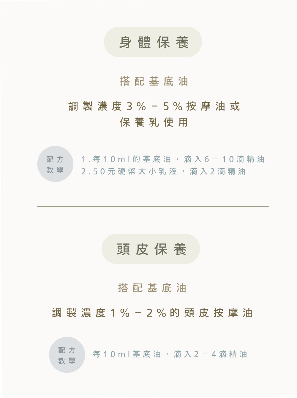可把一日茶道複方精華使用在身體保養、頭皮保養
