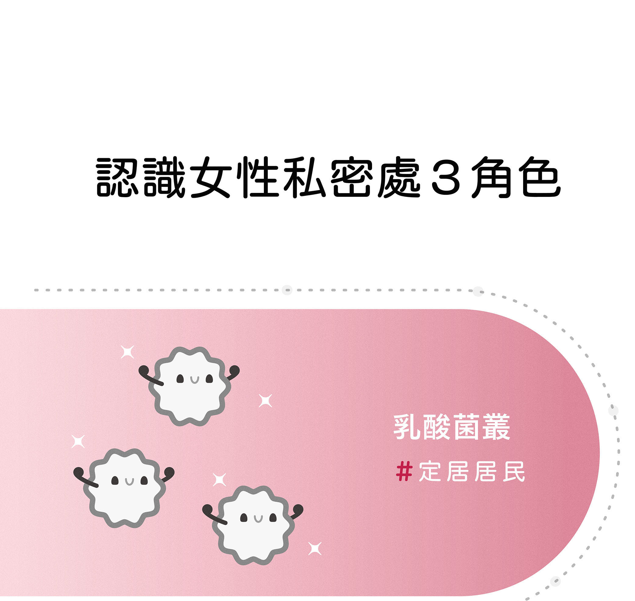 女性私密處有乳酸菌叢、壞菌、益生菌