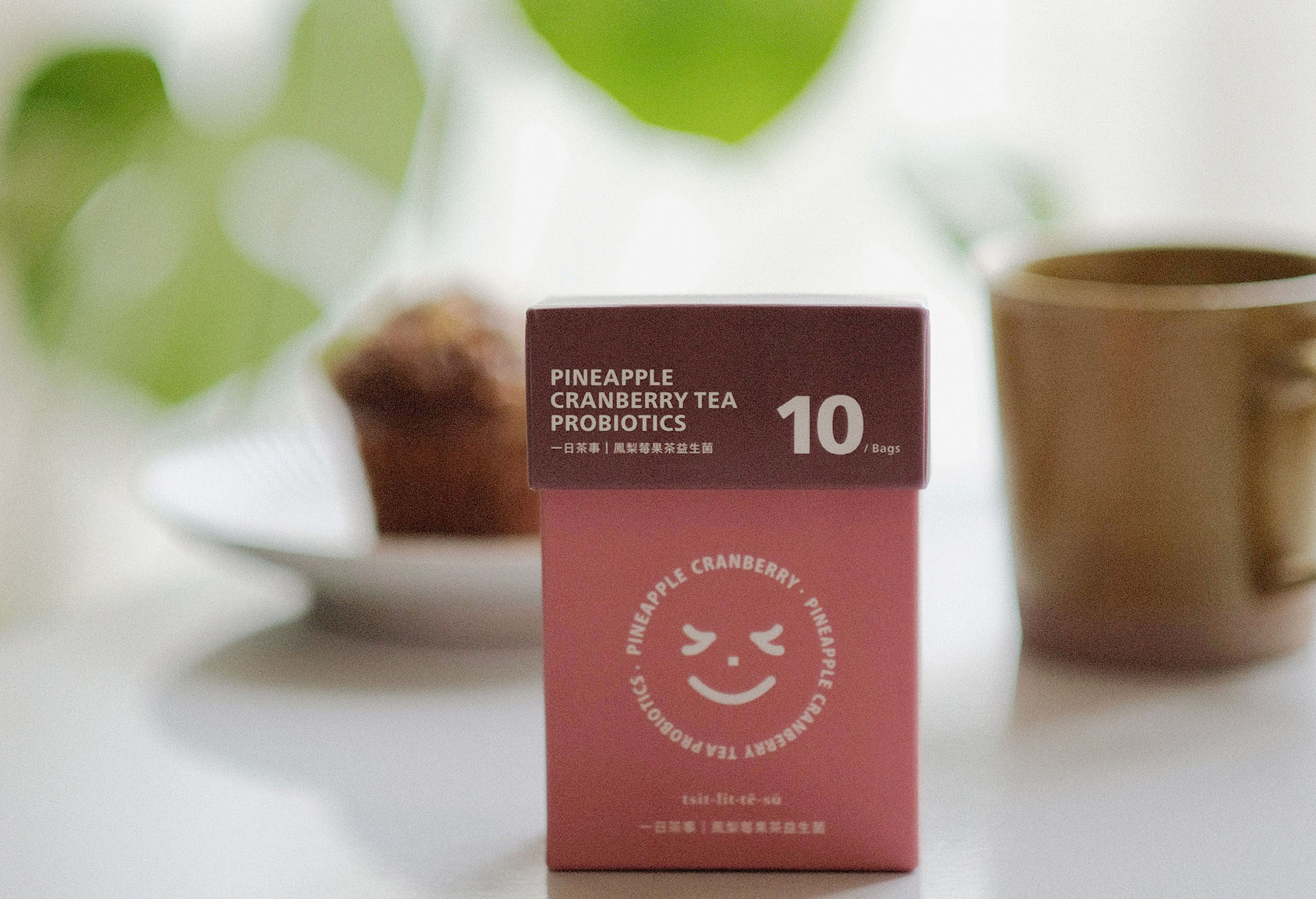 一日茶事蔓越莓益生菌含有3種益生元:萵苣纖維、玉米來源可溶性纖維、半乳寡糖